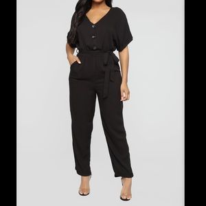 Fashion Nova Black Jumpsuit